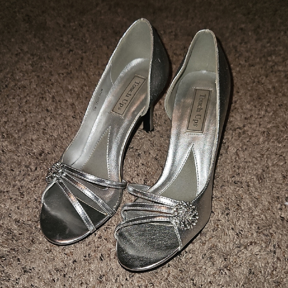 Silver Women's Heels